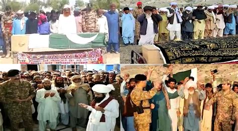 Soldiers Martyred In Kech Laid To Rest With Full Military Honour