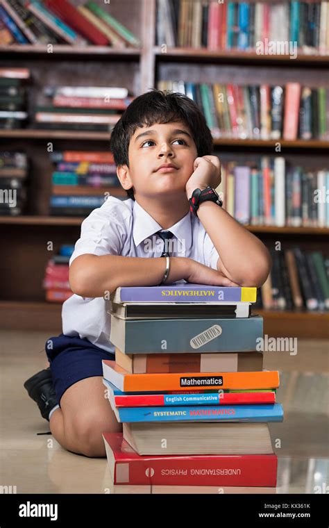 1 School Little Boy Student Books Study In Library Education Burden
