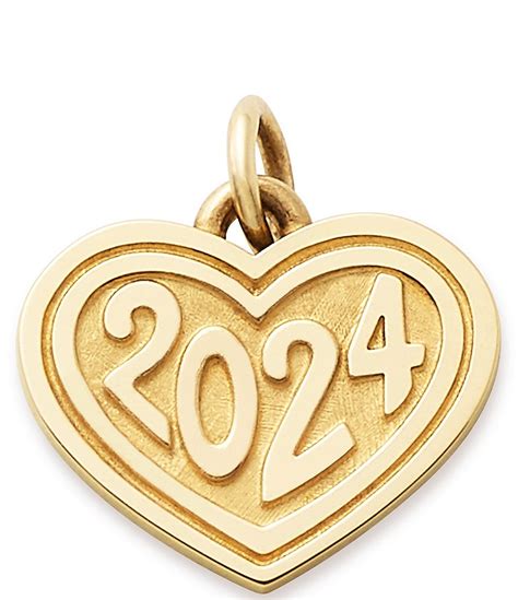 James Avery 14k Gold Heart With 2024 Graduation Charm Dillards
