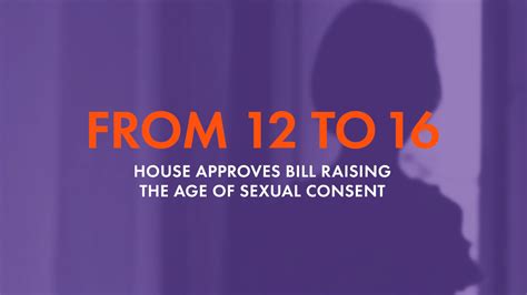 House Approves Bill Raising Age Of Sexual Consent To