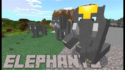 Rideable Elephants For Minecraft Bedrock Edition Youtube