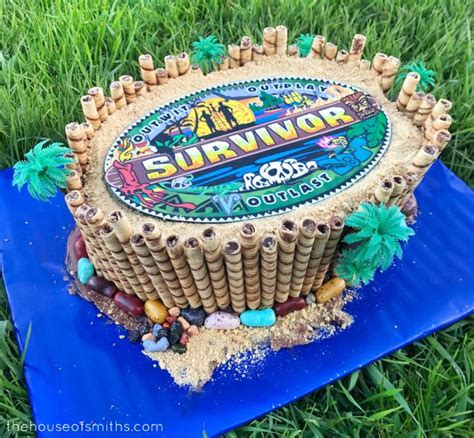 Diy Survivor Birthday Cake Survivor Party Survivor Party Games