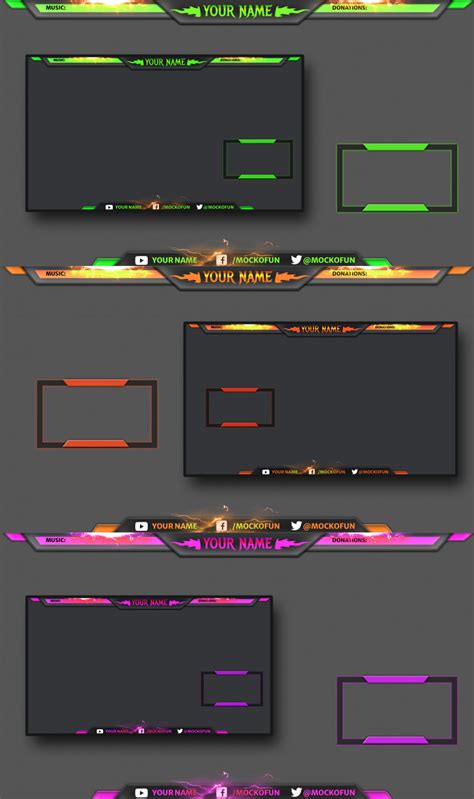 Free Stream Overlay Template Mockofun