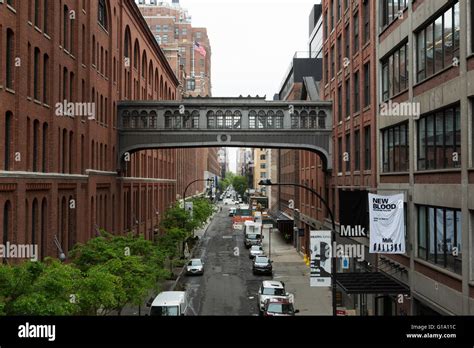 A Walkway Between Buildings In New York City Usa Stock Photo Alamy