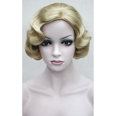 Blondeme tone enhancing spray conditioner. Retro wig short Vintage FingerWaves Blonde wave Synthetic ...