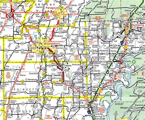 Map Of Northeast Arkansas Zip Code Map