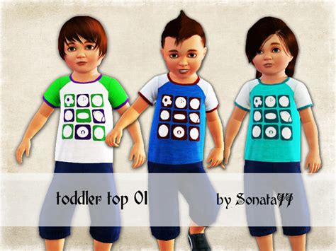 The Sims Resource Sonata77 Toddler Top 01