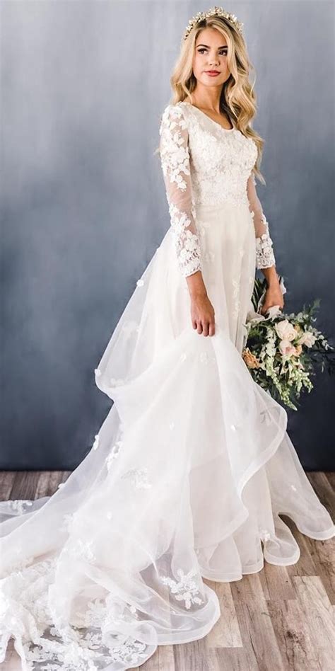 30 Cute Modest Wedding Dresses To Inspire Modest Wedding Dresses A Line