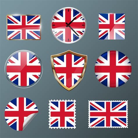 Premium Vector Collection Flag United Kingdom