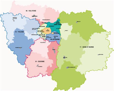 Un confinement local ne semble toutefois pas avoir été décidé, puisque jean castex sera absent ce soir, laissant supposer qu'aucune annonce majeure ne sera faite. La carte des départements de la région Ile-de-France