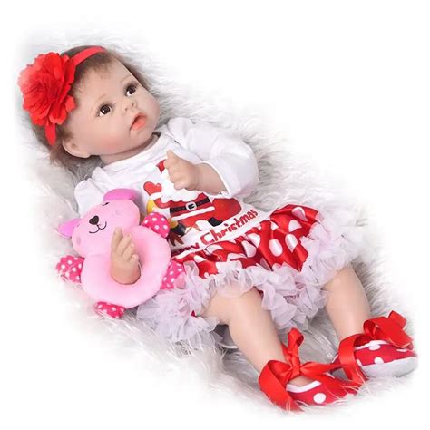 55cm Lifelike Reborn Baby Dolls Girl Soft Silicone Bebes Reborns