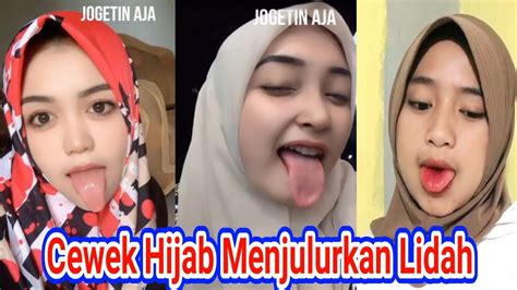 Cewek Hijab Cantik Menjulurkan Lidah Goyang Ala Tiktok Part2 Youtube