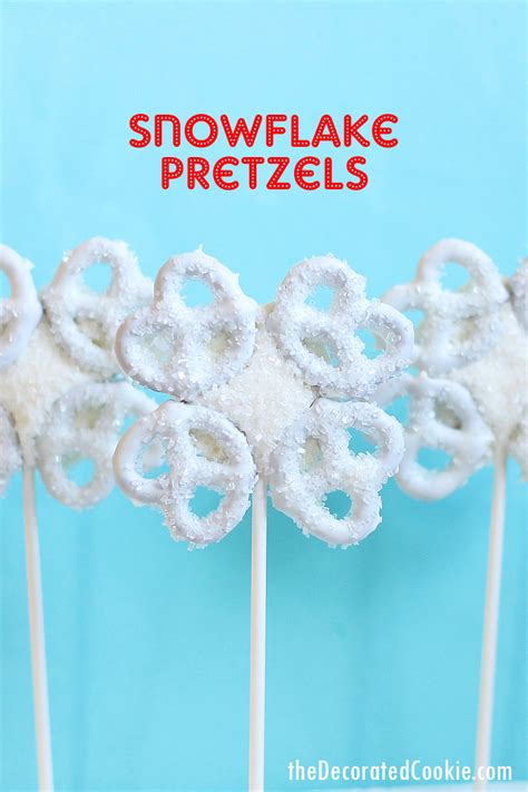 Snowflake Pretzels Are An Easy Sweet Salty Holiday Food Craft For A