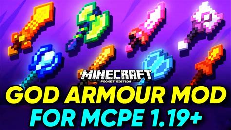 God Armor Mod For Mcpe 119 Updated God Items Mod For Minecraft