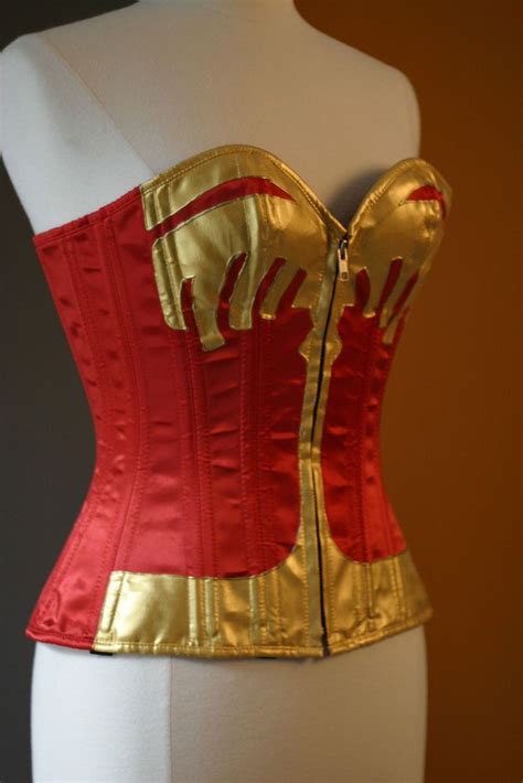 Classic Wonder Woman Corset Costume Steel By Threemusesclothing Wonder Woman