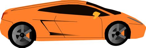 Free Clipart Orange Car Machovka