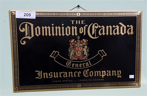 Insure in canada you savings with investment like super visa insurance, life insurance, visitors insurance, and financial planning. VINTAGE DOMINION OF CANADA INSURANCE COMPANY TIN SIGN