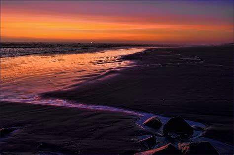 Ocean Shores Sunset Night Scene At The Jetty Washington S Flickr