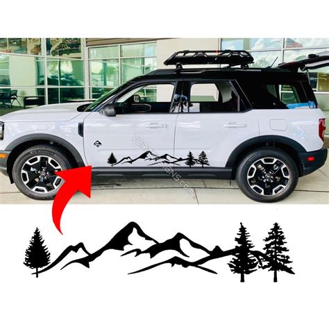 Sale Trees And Mountains For Ford Bronco Sport Body Decal Decals