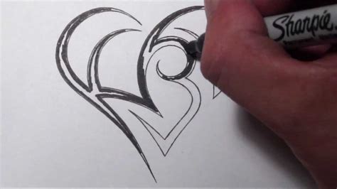 Creating A Heart With Initials Tattoo Design Youtube
