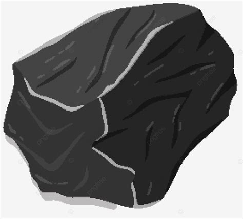 Isolated Black Metamorphic Rock On White Background Learn Environment