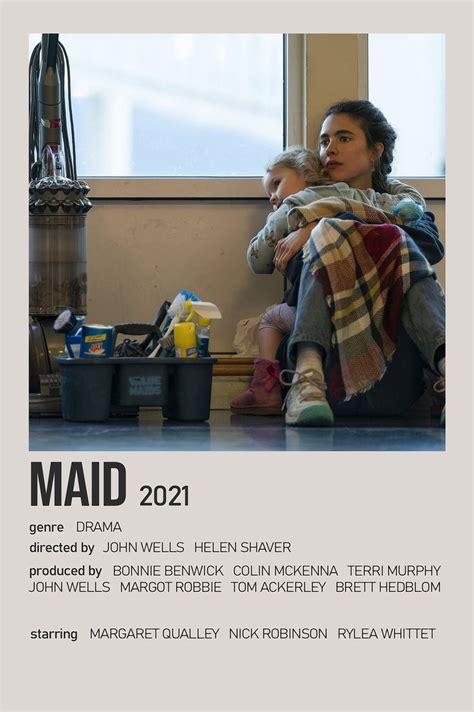 Maid Minimalist Tv Series Polaroid Poster