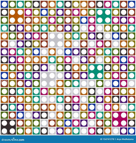 Colorful Of Circle Pattern Wallpaper Stock Illustration Illustration