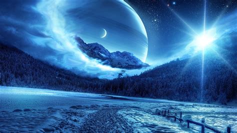 🔥 Download Wallpaper Winter Night Mountains Road Pla Fantastic By
