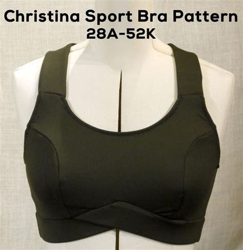 Christina Sports Bra Pattern Download Sizes 28a 52n 182 Sizes Etsy In