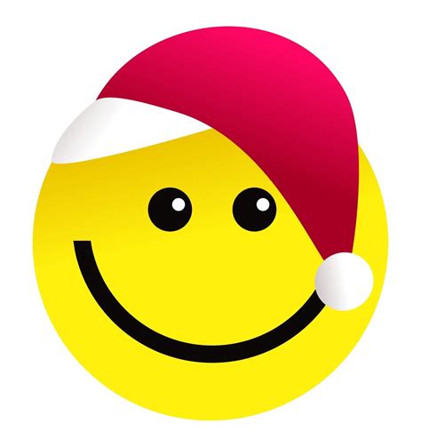 Festive Santa Smiling Face Emoji 2557557 Vector Art At Vecteezy