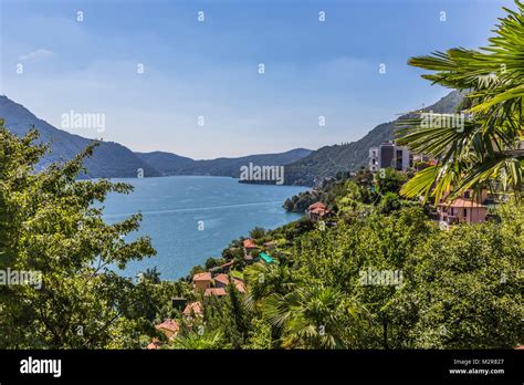 View To Lake Como Close Laglio Lombardy Italy Europe Stock Photo Alamy