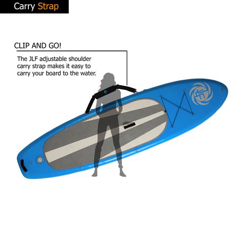 Jlf 10 Ft Inflatable Stand Up Paddle Board Sit On Top Kayak Set Jlf