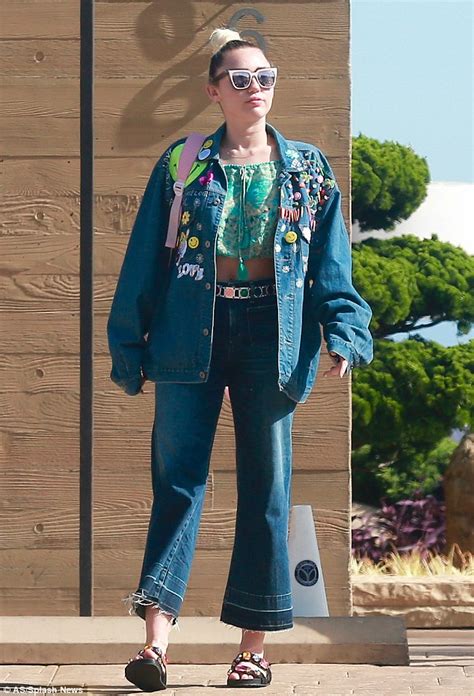 Miley Cyrus A Denim Diva Redefining Style With A Statement News