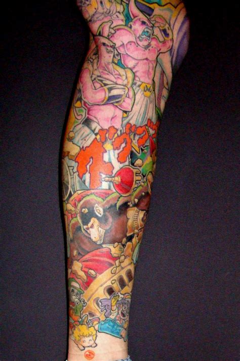Why dragon ball z tattoo designs are so famous? Dragon ball theme leg tattoo - | TattooMagz › Tattoo ...