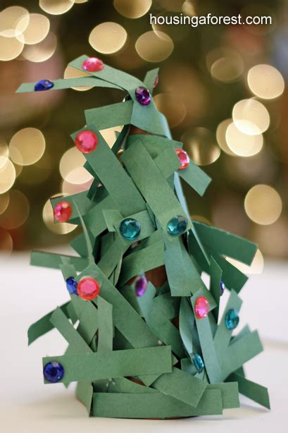 Paper Strip Christmas Tree Housing A Forest