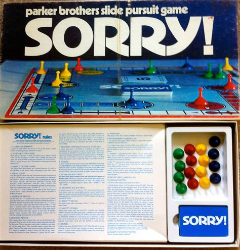 1972 Sorry Board Game Etsy