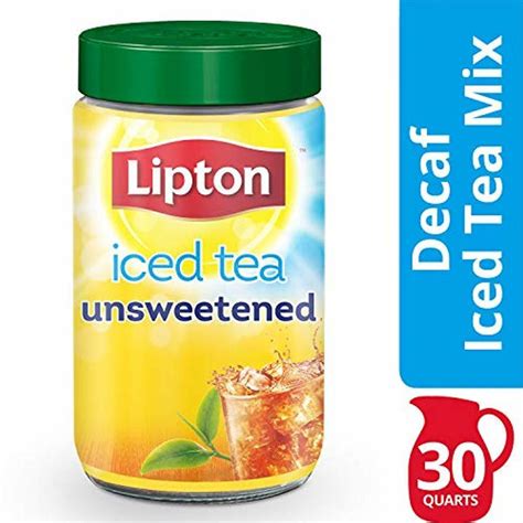 Lipton Black Iced Tea Mix Decaffeinated Unsweetened 30 Qt Pack Of 6 Ebay