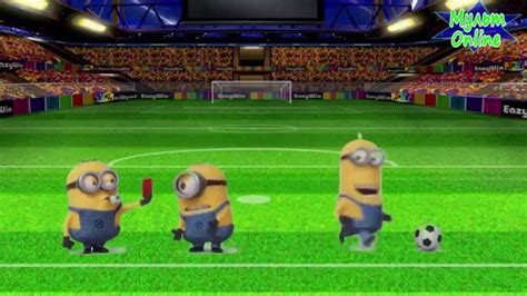Funny Minions Play Soccer Football Youtube