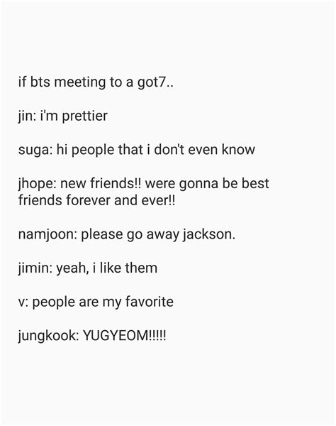 Jk Only Friend Well But Now He Has Alot Of Friends I Guess Got7 Funny Bts Memes Hilarious
