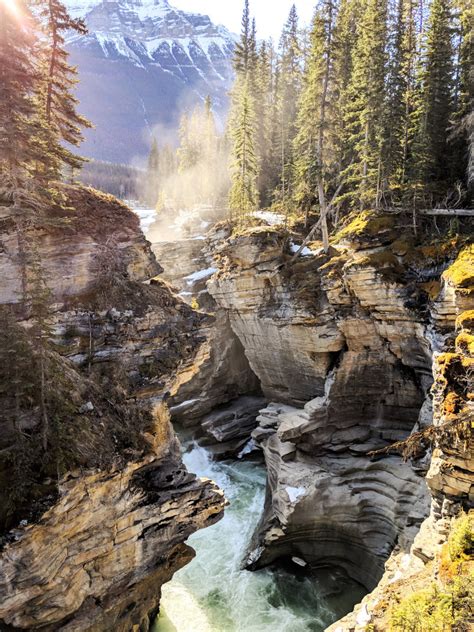 Athabasca Falls Icefields Parkway A Walk And A Lark