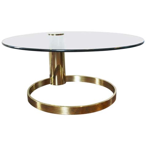 Modernist Brass And Glass Coffee Table By John Mascheroni At 1stdibs