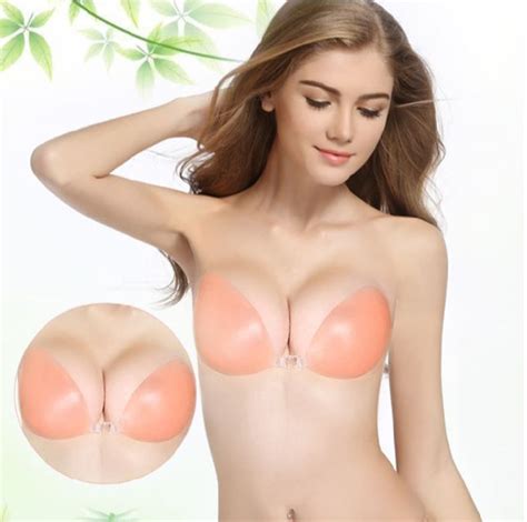 Women Reusable Adhesive Bra Silicone Bra Invisible Push Up Sexy Strapless Bra Stealth Adhesive