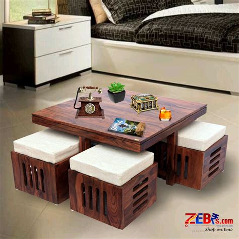 Today, tall living room tables are ideal for rooms with higher sofas or if you entertain frequently. Furniture Sheesham Wood Square Coffee Table for Living ...