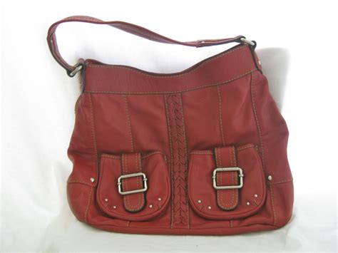 SALE Vintage Extra Large Tignanello Red Leather Purse Etsy Red