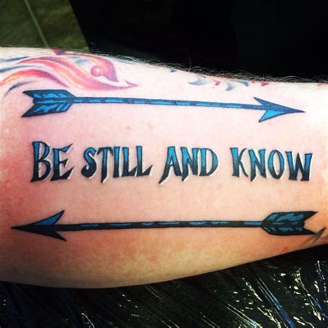 Psalm 4610 Be Still And Know Tattoo Nk N5pr470n Pinterest Be