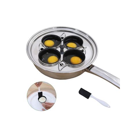 Buy Runzi Egg Poacher Pan Stainless Steel Poached Egg Cooker
