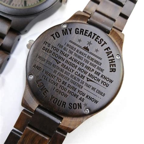 Getting dad a gift for him is the ideal way to show how much he means to you and how much you appreciate him being in your life. Engraved Full Wooden Watch For Dad ? Great Gifts For Your ...
