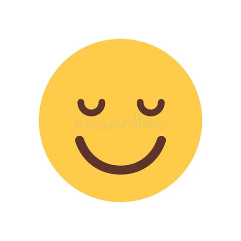 Ícone Fechado De Sorriso Amarelo Da Emoção Dos Povos De Emoji Dos Olhos