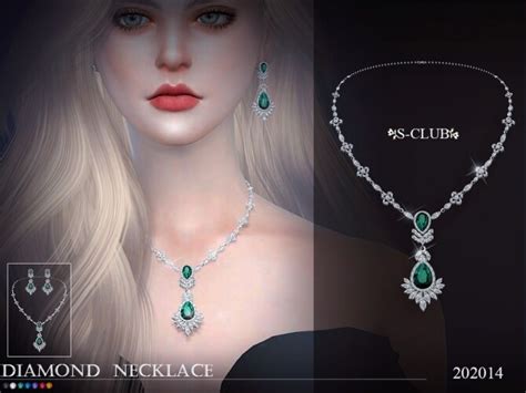 Diamond Necklace 202014 By S Club Ll At Tsr Sims 4 Updates