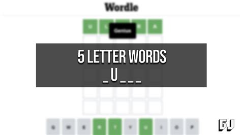 5 Letter Words With Second Letter U Wordle Guides Gamer Journalist
